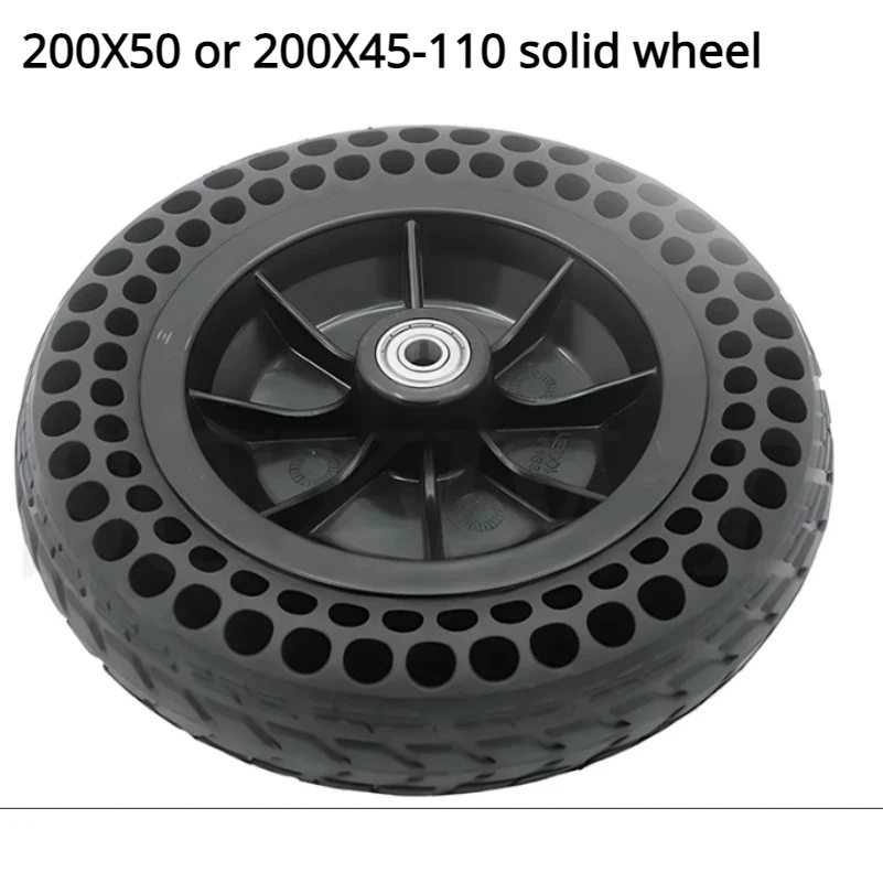 8 Inch Solid Tyre with Plastic Hub 200x50 200x45-110 for Electric Scooter Wheelchair No Inflation Part  Whole Wheel Durable 8mm