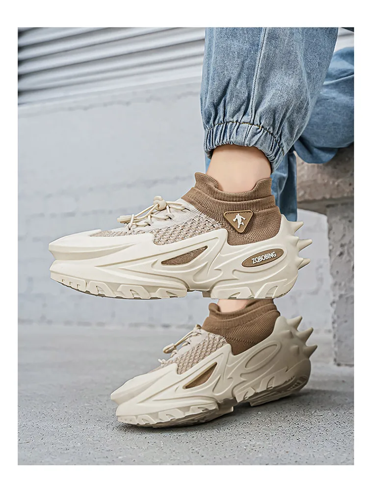 2026 Frühling und Sommer Neuer Stil Alltagstaugliche Personalisierte Herrenschuhe 39-45 Große Größen Dickbesohlte Modische Freizeitschuhe Vielseitige Sportschuhe – Detail 14