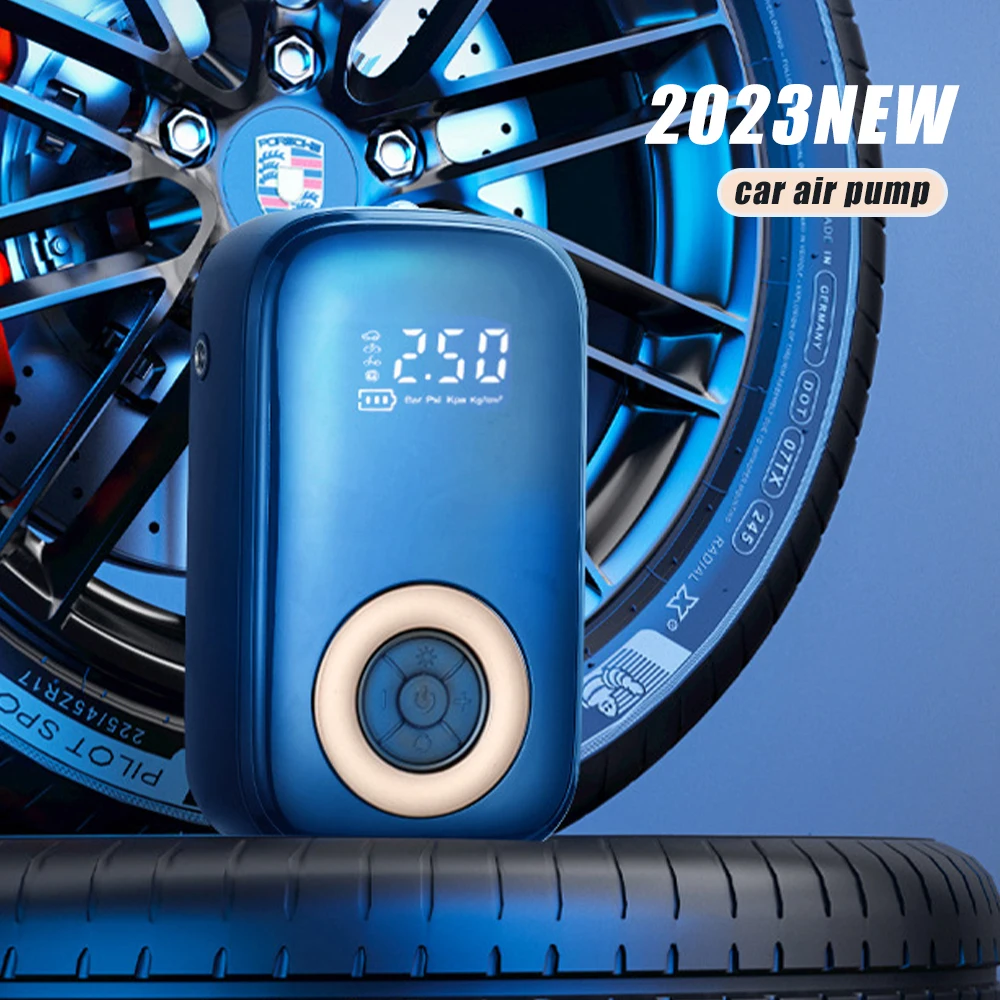 

Car Electrical Air Pump Mini Portable Wireless Tire Inflatable Pump Inflator Air Compressor Pump for Car Motorcycle Bicycle Ball