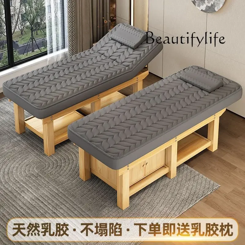 Beauty Salon Special Latex Beauty Bed Physiotherapy Massage Couch Moxibustion Body Beauty Eyelash Hole Bed