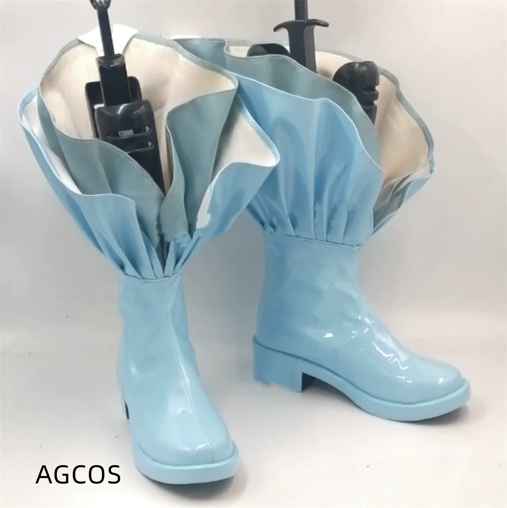 AGCOS Mermaid Melody Hanon Hosho Cosplay Shoes Woman Nanami Luchia Cosplay Boots