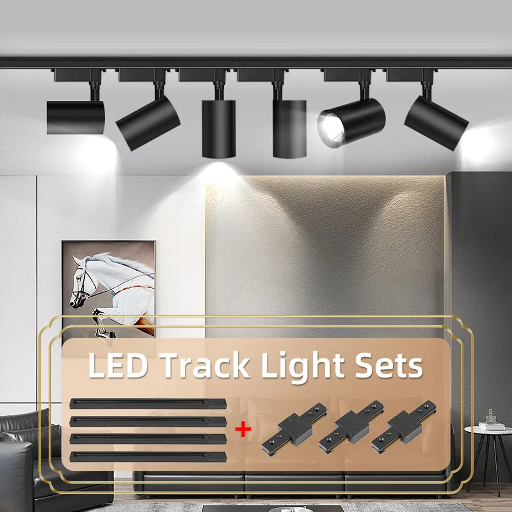 

Led Track Light Spot Led Rail Lighting COB Light Fixture Led Spot Lights 220v Ceiling spots Lamp For kitchen Clothing Shop Store