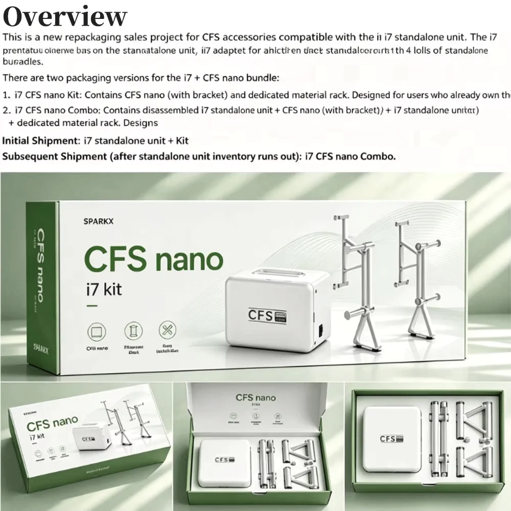 Creality CFS Nano Mehrfarbendruck mit automatischer Zufuhr und Entnahme, geeignet für I7 – Detail 1