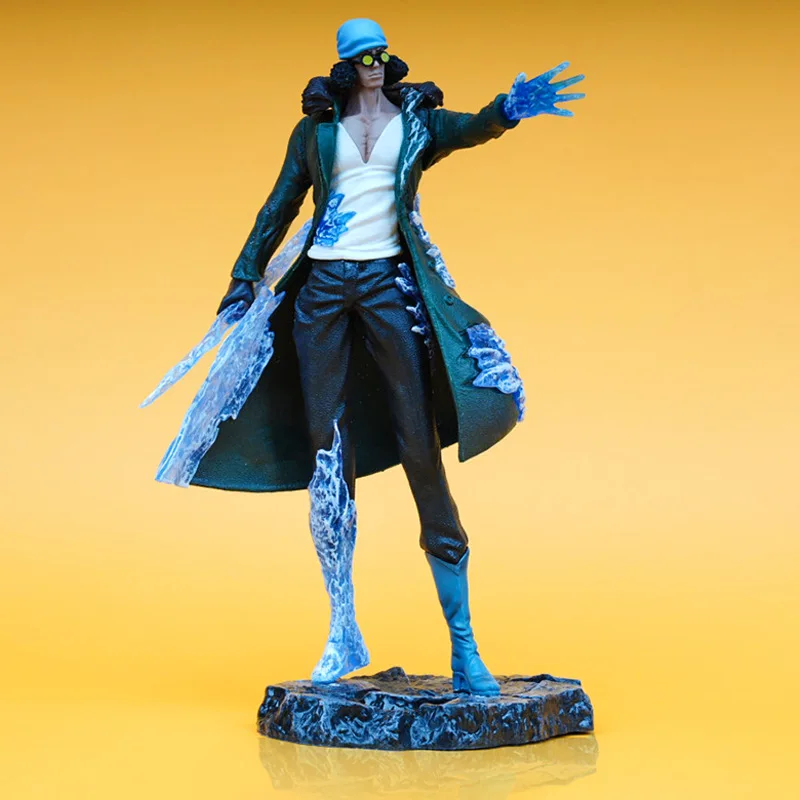 31cm One Piece Anime Surrounding Aokiji Action Figure Kuzan Statue Pvc Model Desktop Ornaments Scene Standing Collection Kid Toy