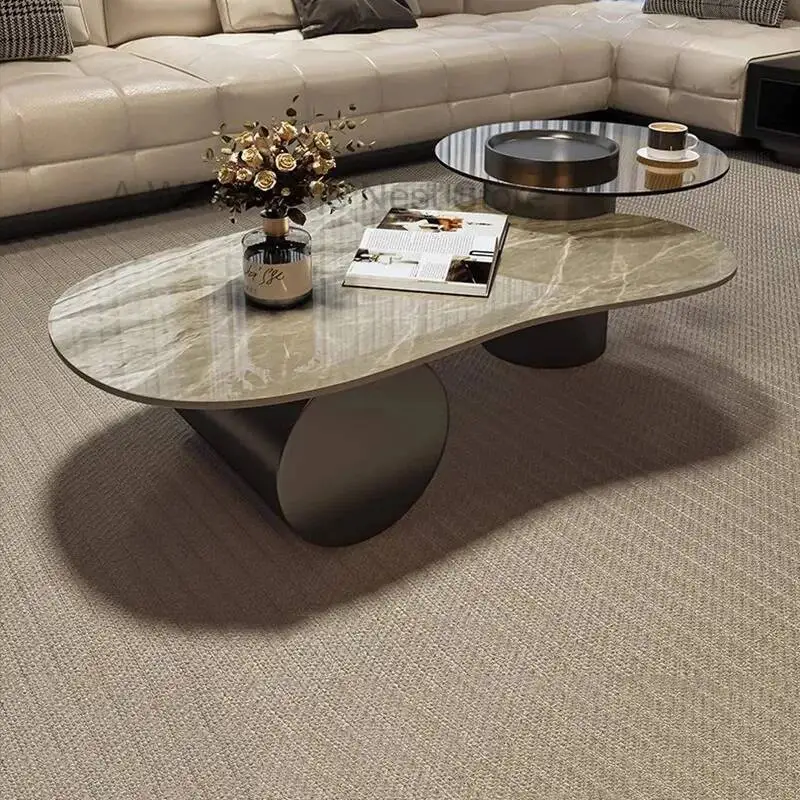 

Table Saving Italian Space Minimalist Standing Coffee Designer Modern Aesthetic Side Table Nordic Kaffee Tische Home Furniture