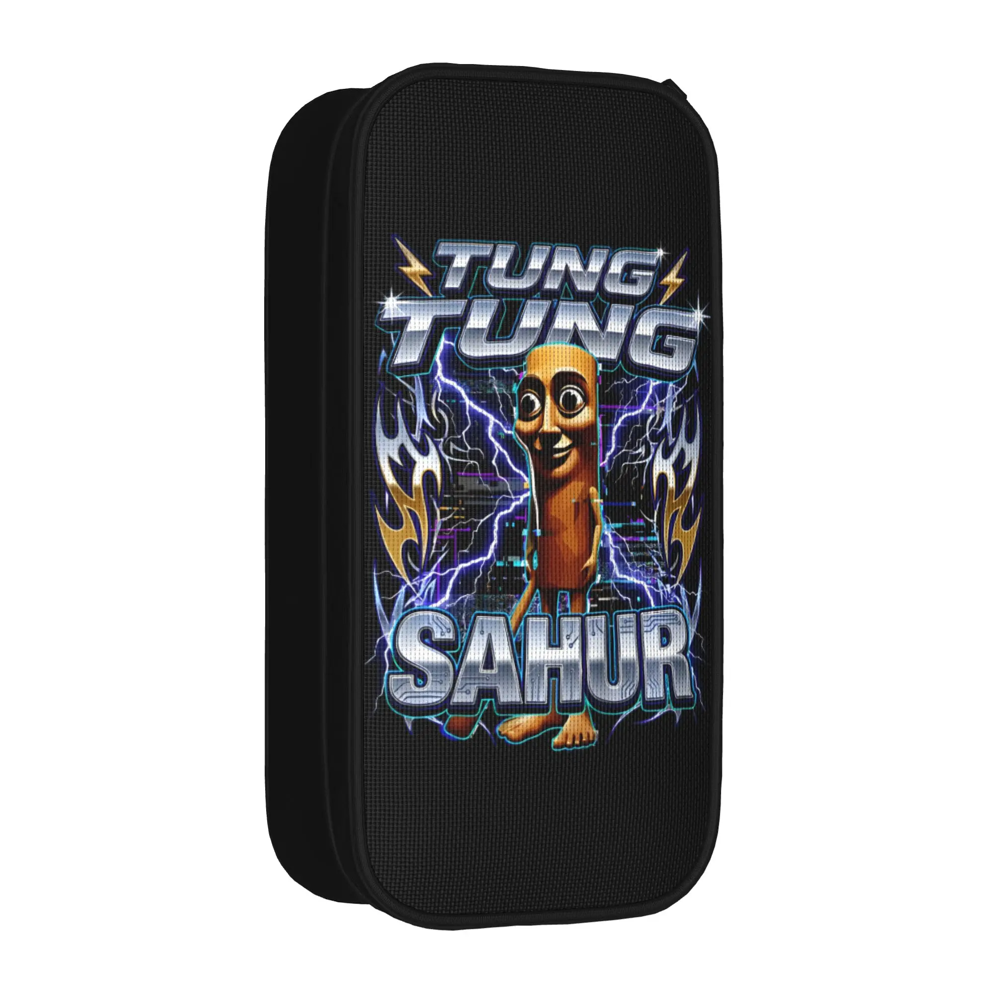 

Lovely Italian Brainrot Tung Tung Tung Sahur Pencil Cases Pencil Box Pen Big Capacity Bag Students School Zipper Stationery