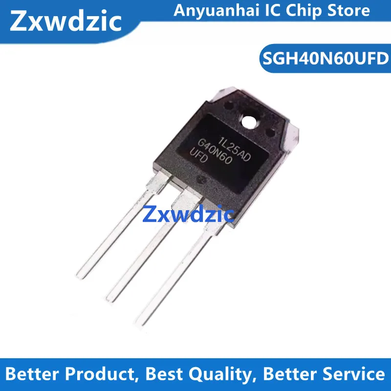 10pcs New Original G40N60 G40N60UFD SGH40N60UFD  40A 600V TO-3P High Power Inverter IGBT Transistor