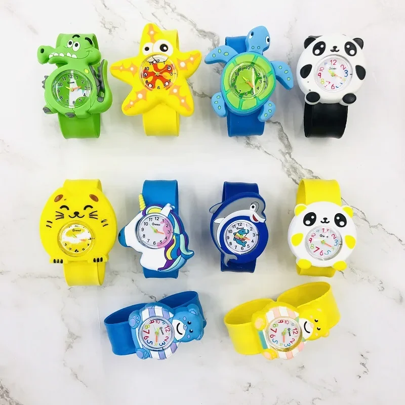 2024 New Cartoon Children's Watch Birthday Gift Kindergarten Activity Gift Baby Preliminary Understanding Time Toy Kids Watches