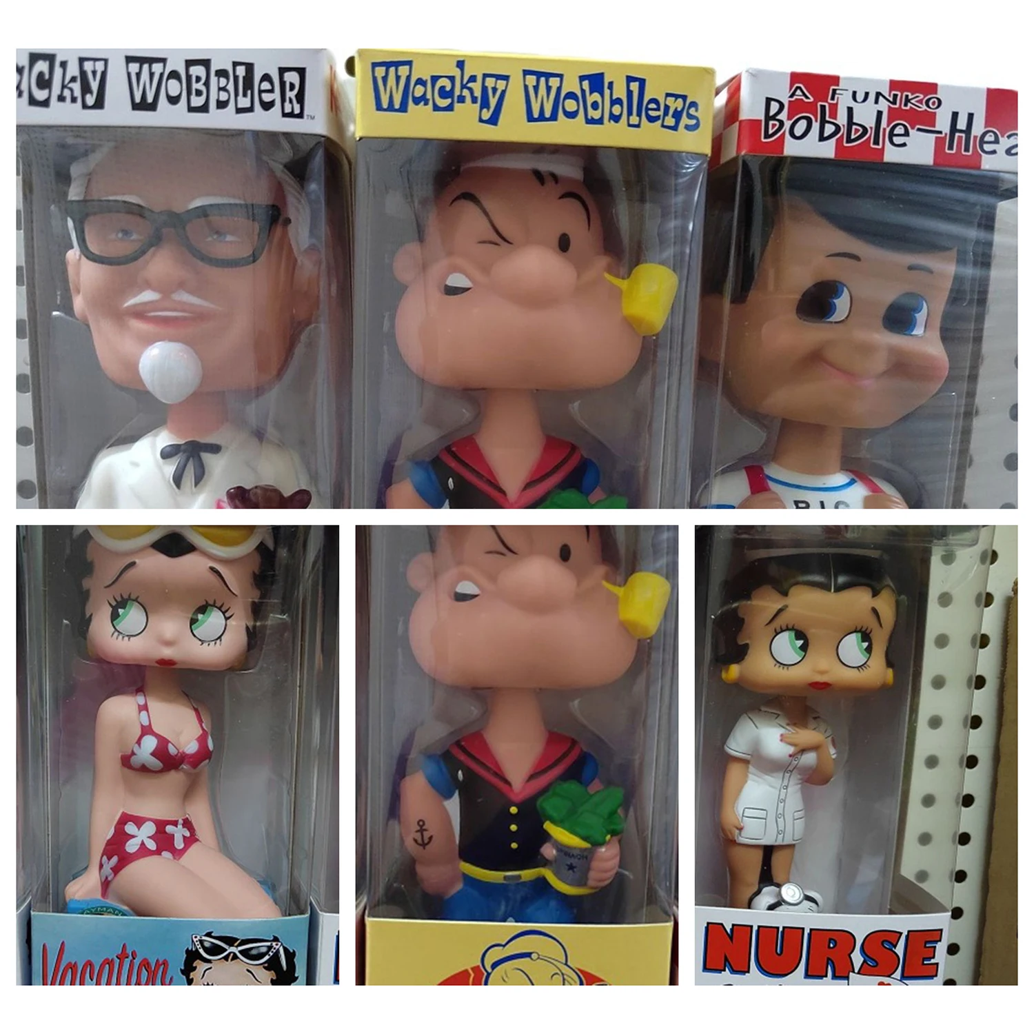 بوباي البحارة أنيمي الشكل رجل بولي كلوريد الفينيل اللعب مثير بيتي بوبلهيد السيد الفول السوداني بولي كلوريد الفينيل تمثال عمل لعبة تحصيل الهدايا للأطفال #3