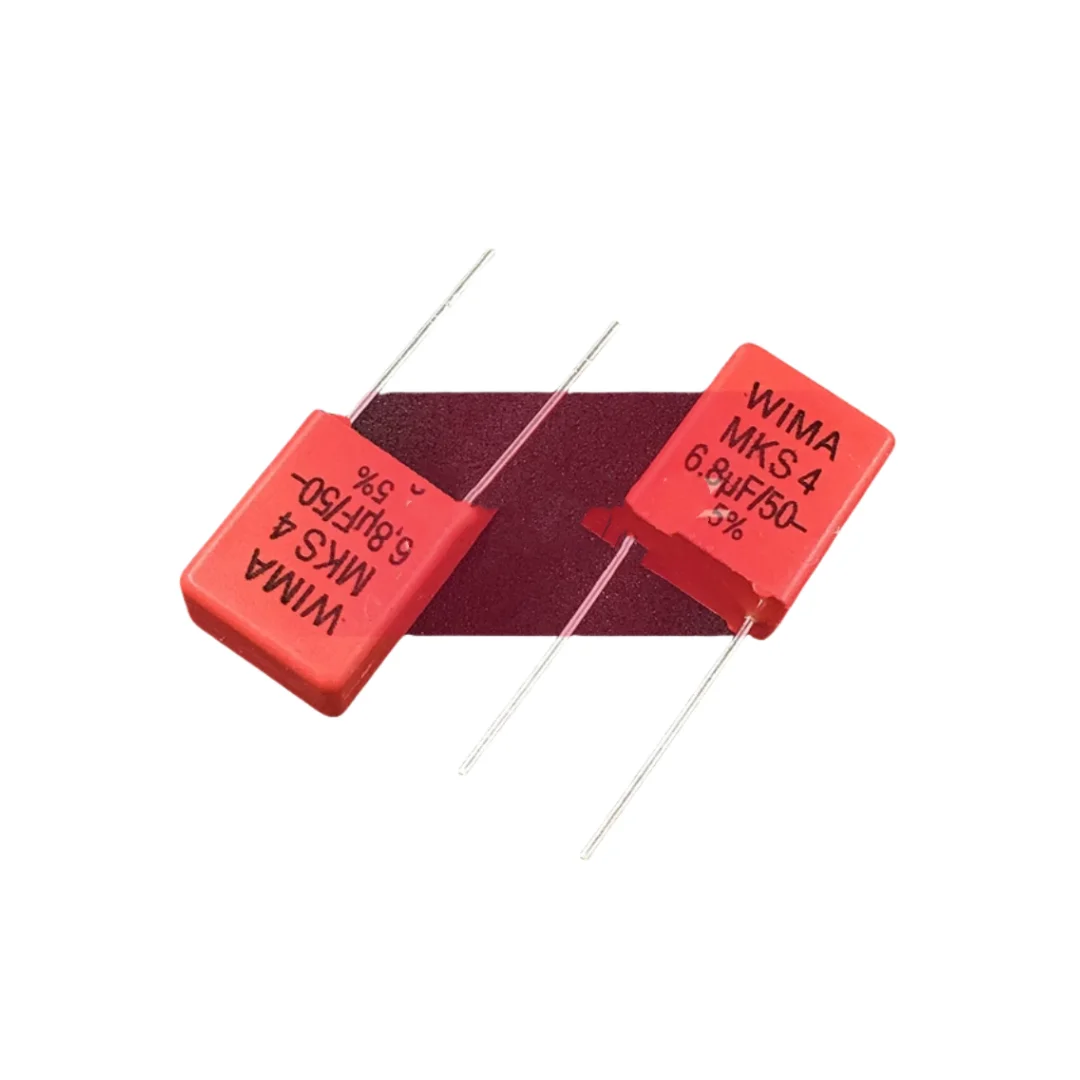 5PCS/German Weimar Capacitor MKS4 50V 6.8UF 50V 685 6 U8 Pin Distance 7.5mm in stock