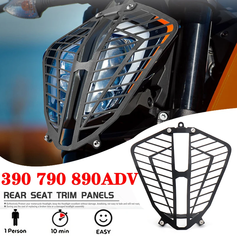 

Motorcycle Accessories Headlight Grill Guard Cover Head Light Protector Cover For 390 ADVENTURE 790 ADV 890 Adventure 2019 2020