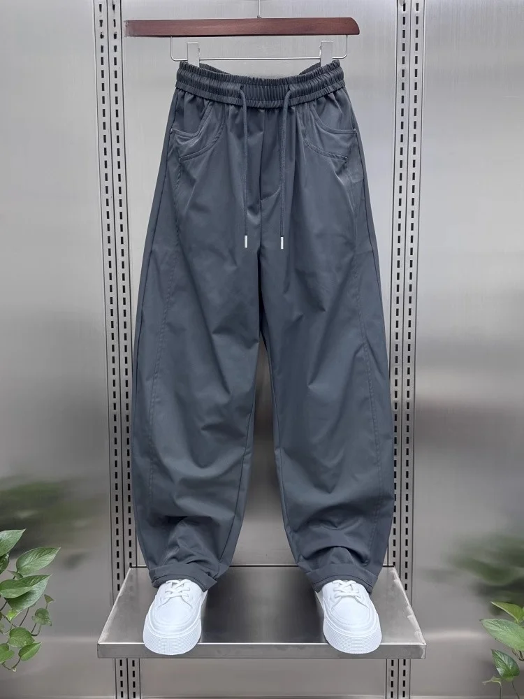High-End Summer Thin Outdoor Quick-Dry Sports Pants Men's Loose Splice Casual Trousers Trendy Brand  Color Knife  Pants