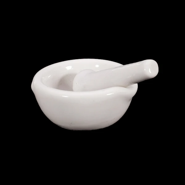 

Porcelain Mortar And Pestle Mixing Grinding Bowl Set Crusher