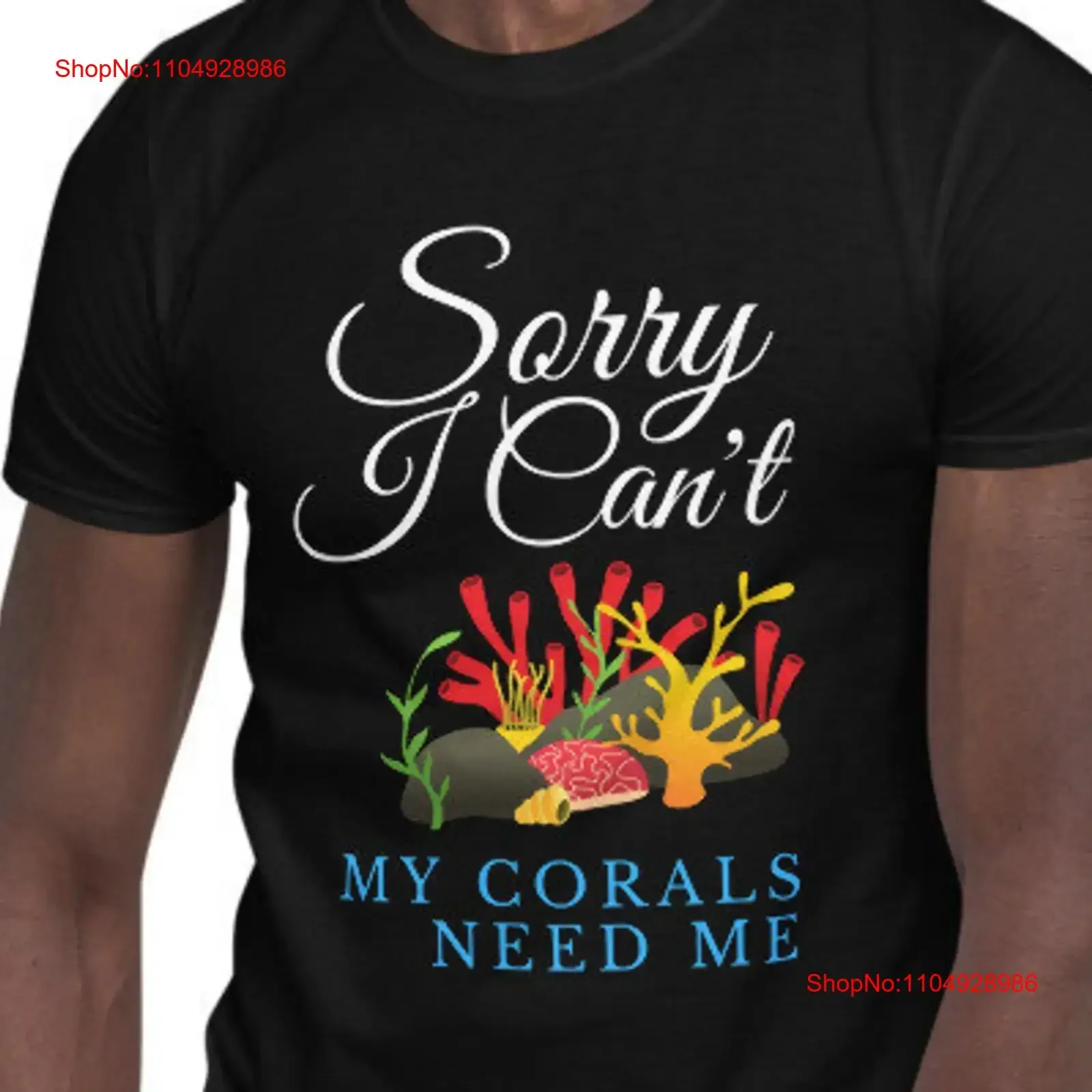 

Coral T Shirt Saltwater Aquarium Reef My Corals Need Me vintage Washed Stretched streetwear designer clothes Casual Unisex