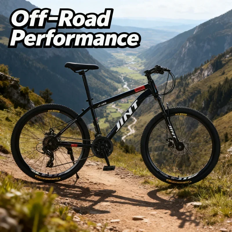 

Black 26 Inch Mountain Bike Variable Speed Off-Road Shock Absorber for Students Men Women Adults Outdoor Cycling