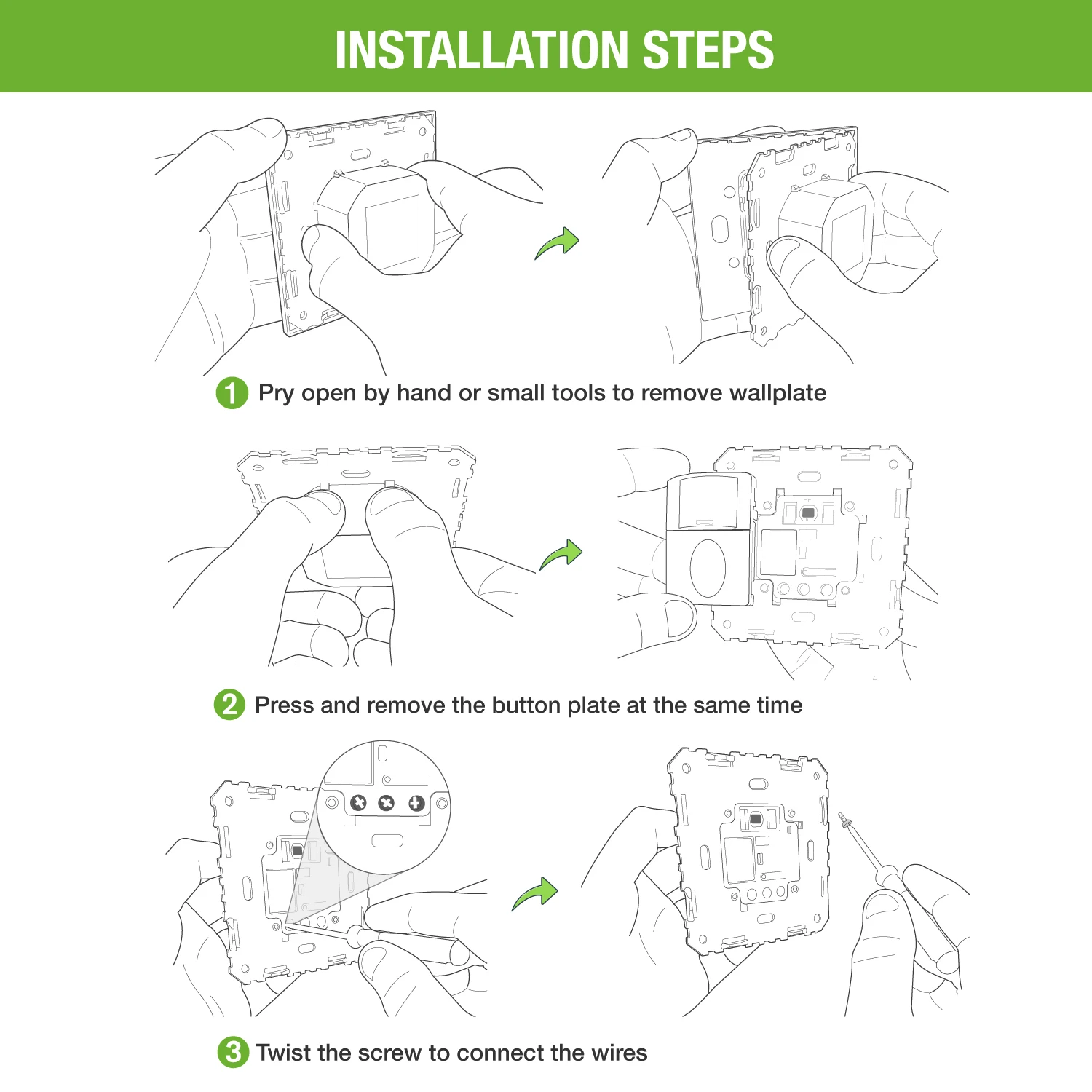 Motion Sensor Switch with Occupancy Sensor/Vacancy Sensor/On-Off Switch,Pir Motion Sensor Light Switch (Neutral Wire Required)