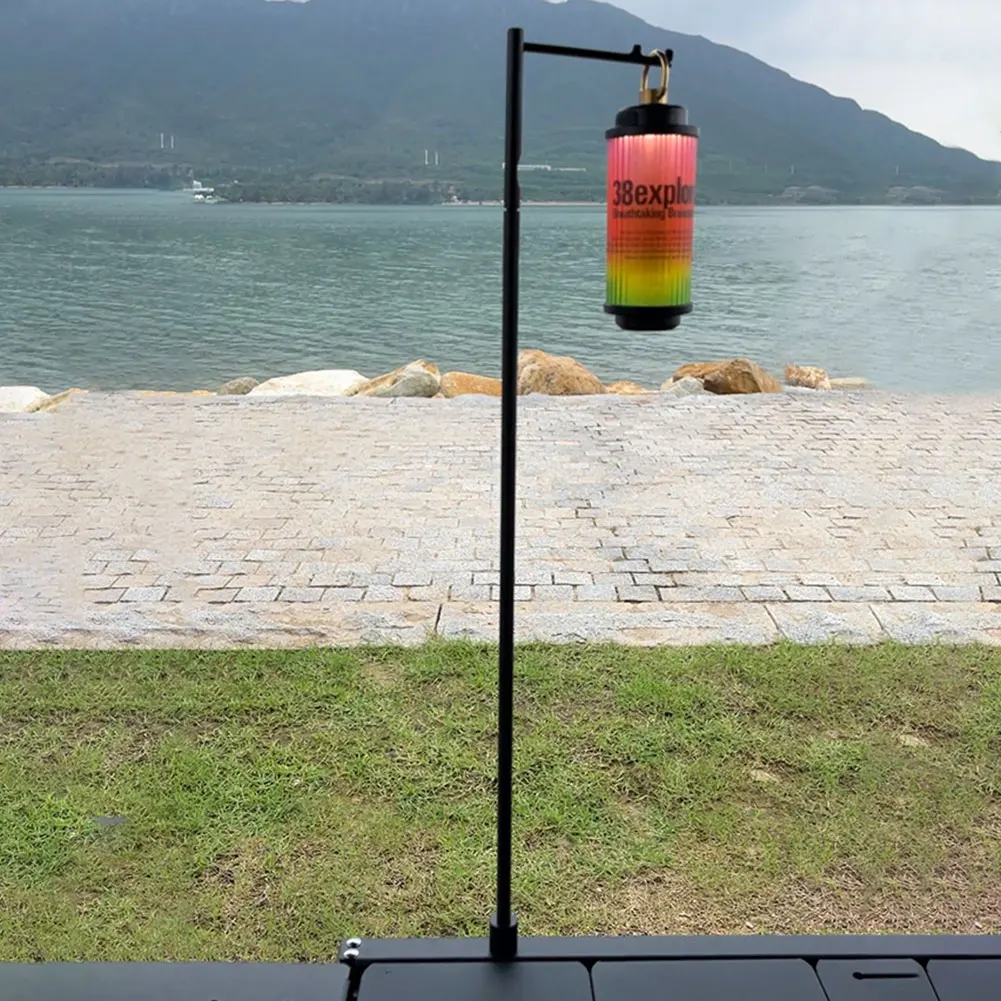 

Портативная складная лампа-штатив для кемпинга: конструкция с винтом 1/4 дюйма, идеально подходит для походов, пикников на природе и кемпинговых фонарей.