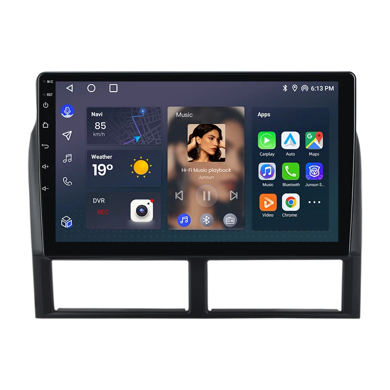Junsun Bezprzewodowe CarPlay Android Radio Samochodowe do Jeep Grand Cherokee II WJ 1998 1999-2004 Nawigacja GPS 8-rdzeniowy DSP RDS Bluetooth — 2