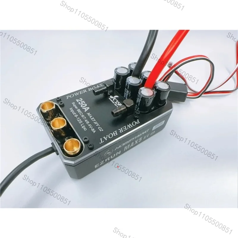 Max5 3-8S 200A Electric Speed Controller ESC Speed Regulator with Water Cooling Plate for RC boat