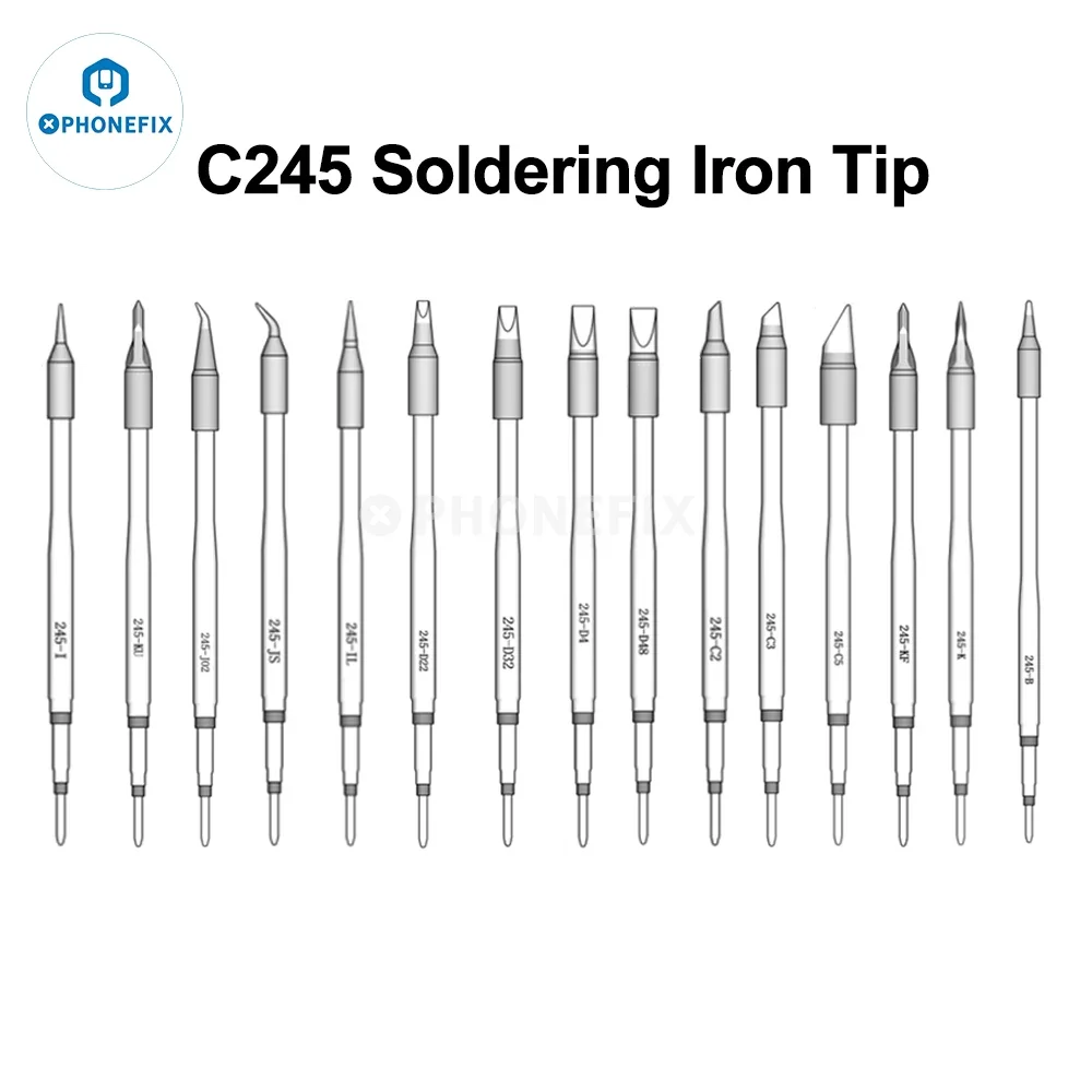 OEM C245 C470 Series Soldering Iron Tips Head Fit Universal T245 T470 Handle Constant Temperature Electric Soldering Iron Tips