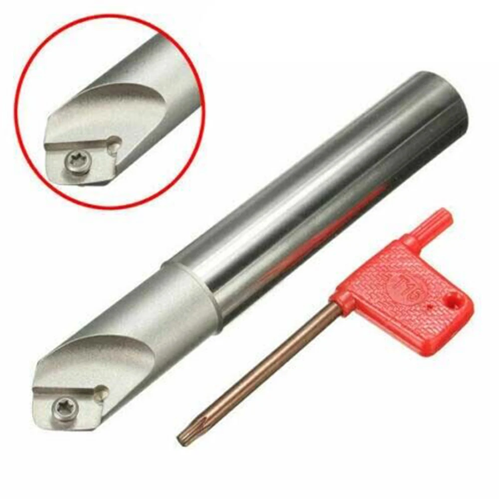 

1set C20-20-120L End Mill 20mm 45 Degree Accessories CNC Inserts Carbide Electrical End Mill Cutter For APKT1604