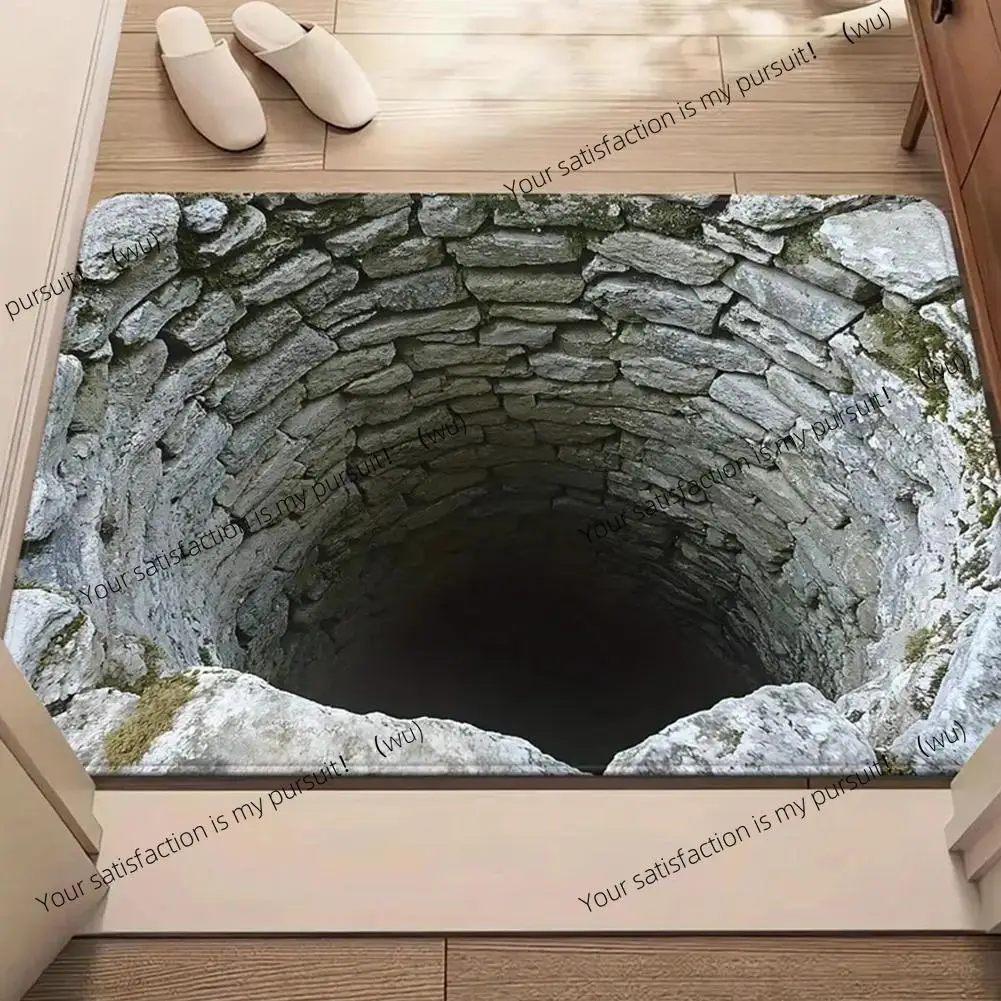 2D Flat Optical Illusion Non-slip Doormat Easy To Clean Perfect for Front Door Entryway Bedroom Laundry Room Area Door Mat Home