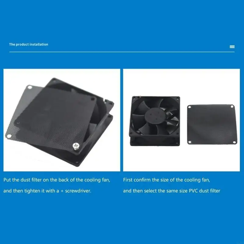 Bộ lọc bụi khung 62KA cho quạt làm mát máy tính, máy làm mát máy làm mát bộ lọc bụi pvc máy tính quạt chống bụi