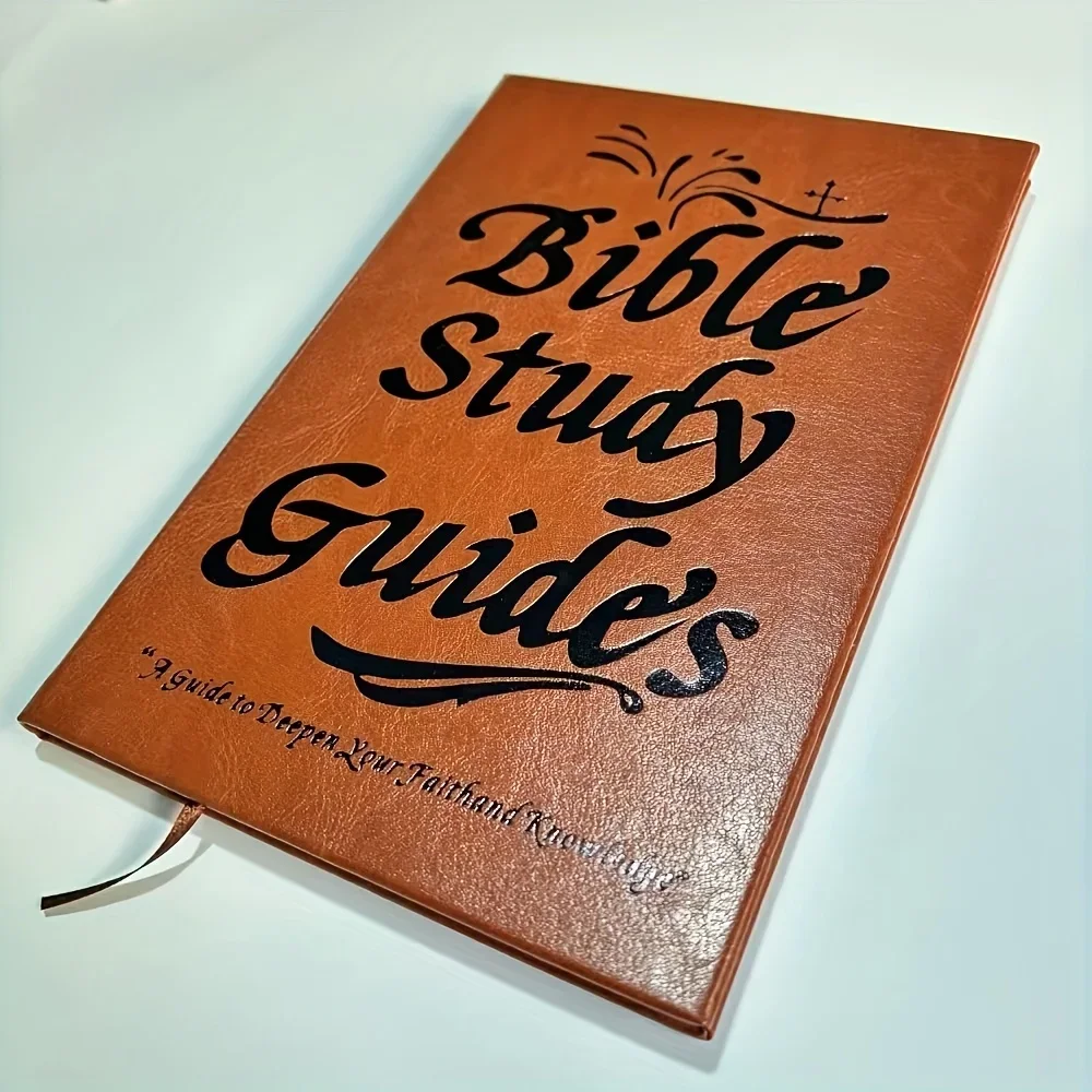 2025 Bible Study Guide Embossed Scripture Design Faux Leather Bound Notebook Deepening Faith And Knowledge Guide