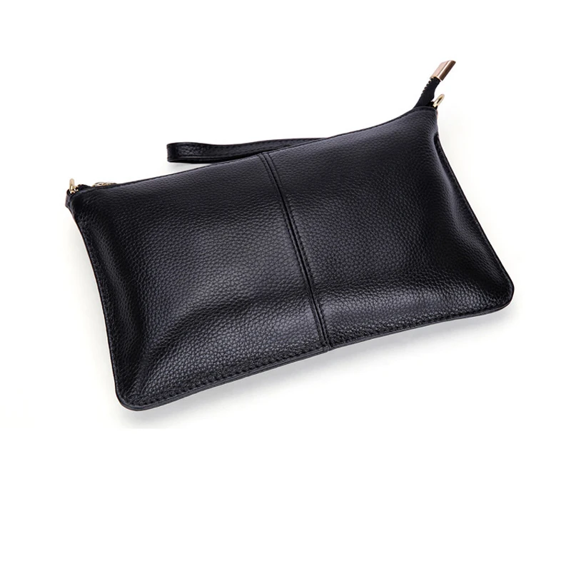 100% Real Skin Clutch Women GENUINE LEATHER Handbag Shoulder bag Calfskin crossbody bags Fashion FOR girl  Z017