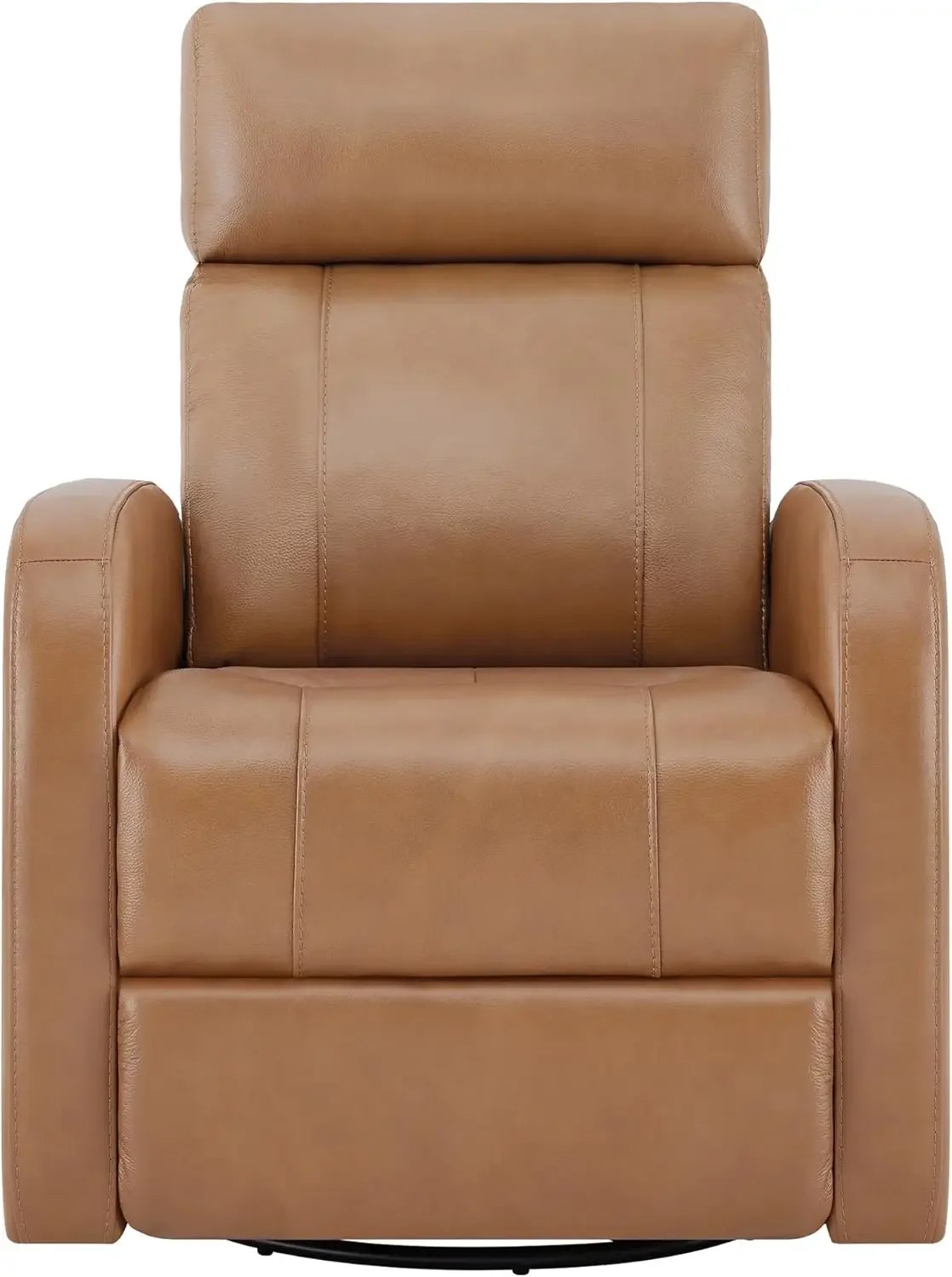 Genuine Leather Power Swivel Glider Recliner Chair, FSC Certified Double Layer Backrest Truck Armrest Recliner Chair Sofa