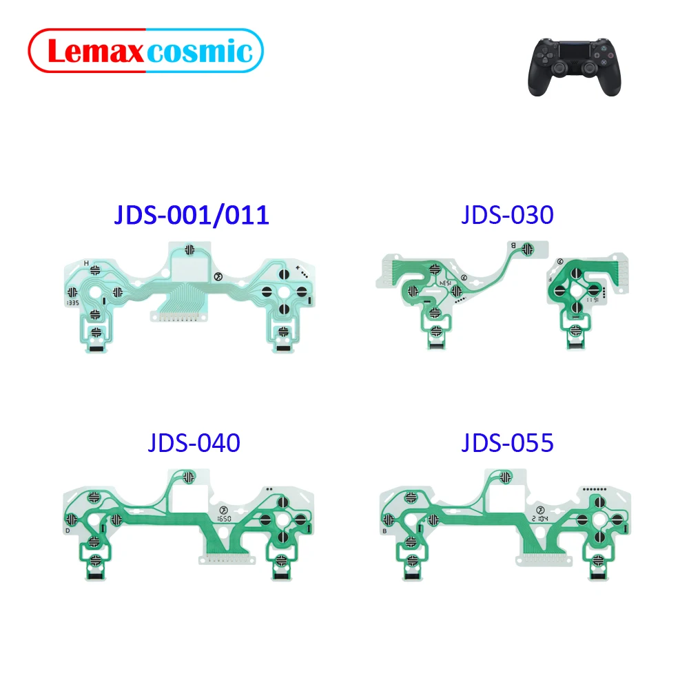 Проводящая пленка контроллера JDS 050 040 030 010, кабель с ручкой, кнопка, пленка для клавиатуры для Sony Playstation 4 PS4 Pro Slim Dualshock
