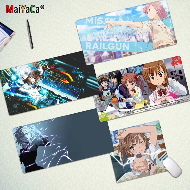 Anime A Certain Scientific Railgun Mousepad New Rubber Mouse Durable Desktop Mousepad Size For Game Keyboard Pad For Gamer