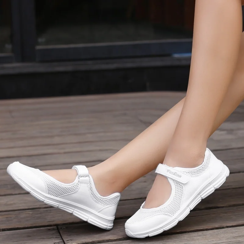 Summer Womens Walking Shoes Fashion Casual Running Shoes Women Sneakers Mesh Comfortable Flats Ladies Shoes Zapatos De Mujer