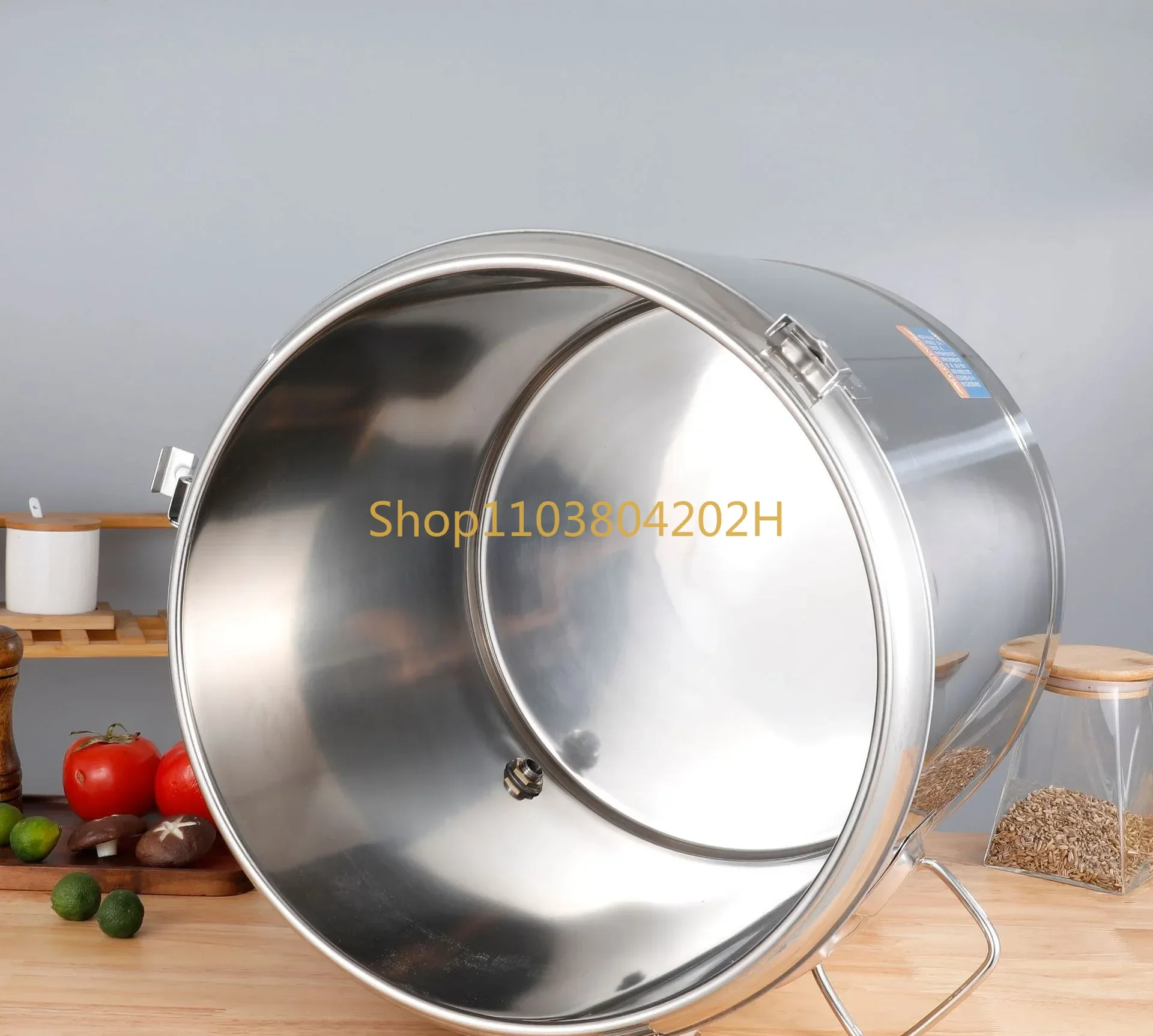 10# Stainless steel double-layer heat insulation barrel breakfast soybean milk cold insulation barrel Thermal Insulation pail