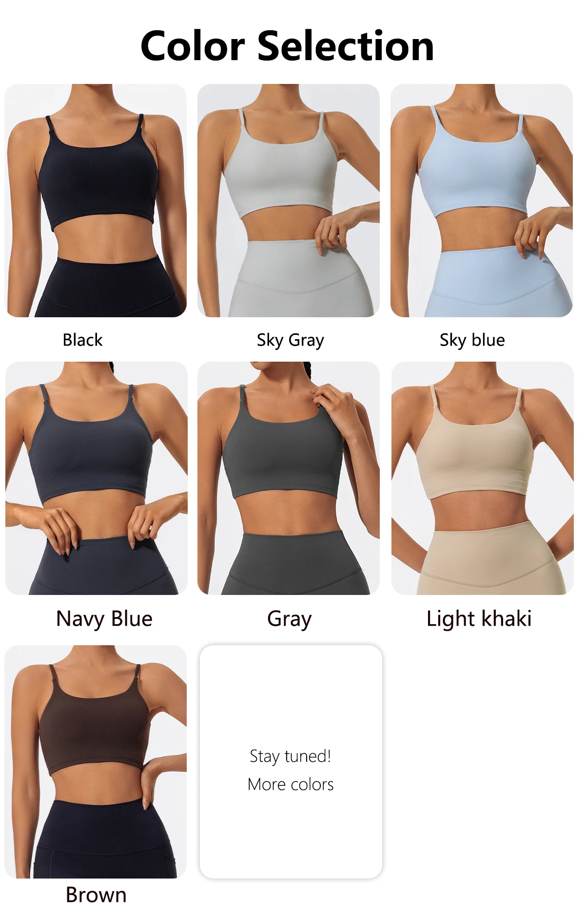 Ctenkevet Damen Push-Up Gym Workout Yoga-BH, rückenfrei, stoßfest, Fitness-Crop-Top, Sportunterwäsche für Damen – Detail 3