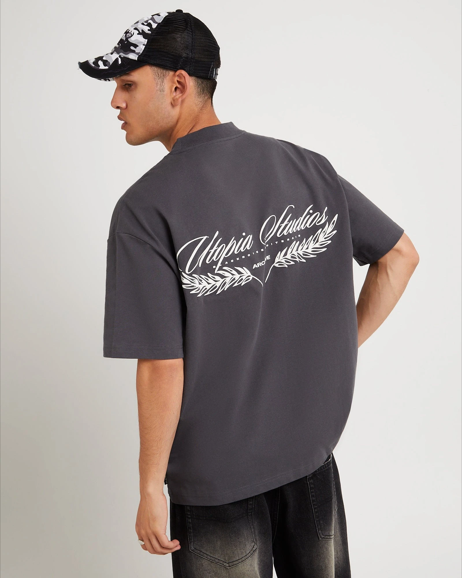 Utopia Crop Tee T-Shirt High-quality Luxury T-shirt with Printed Pure Cotton Are Suitable for Both Men and Women To Wear Daily