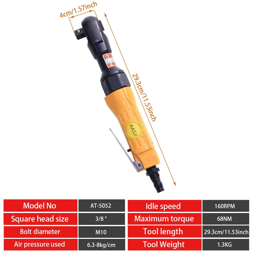 AASJJ Pneumatic Ratchet Wrench 3/8