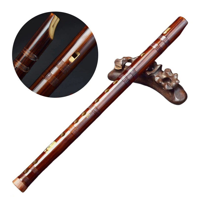 

6 Holes Flat Mouth Recorder Professional Vertical Blowing Flute Adult Children Playing Recorder Traditional Portable Instrument