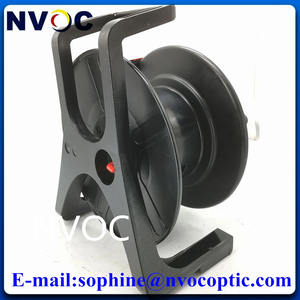 Cable Drum PCD235 Portable Mobile Reel for Fiber Optic Armored DVI CPRI Network Audio Signal Roll Takeup Plastic Empty