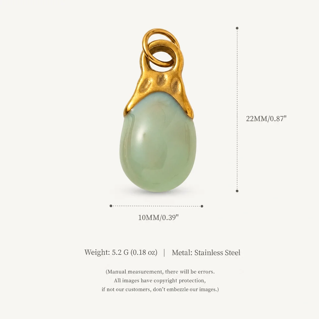 Edelstahl-Anhänger in Herzform mit Glühbirne und Blume für Eiscreme-DIY-Schmuck – schlicht und frisch, trendig. – Detail 5