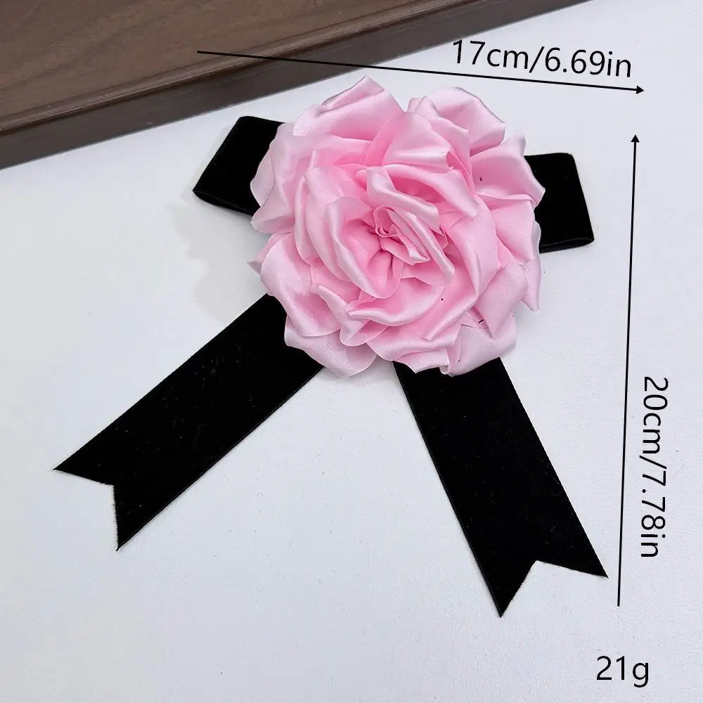 Samt-Rosenblüten-Brosche für Damen, Hochwertige Schleifen-Korsage, Anstecknadeln, Elegante Kleidungsdekoration, Schmuckgeschenke – Detail 2