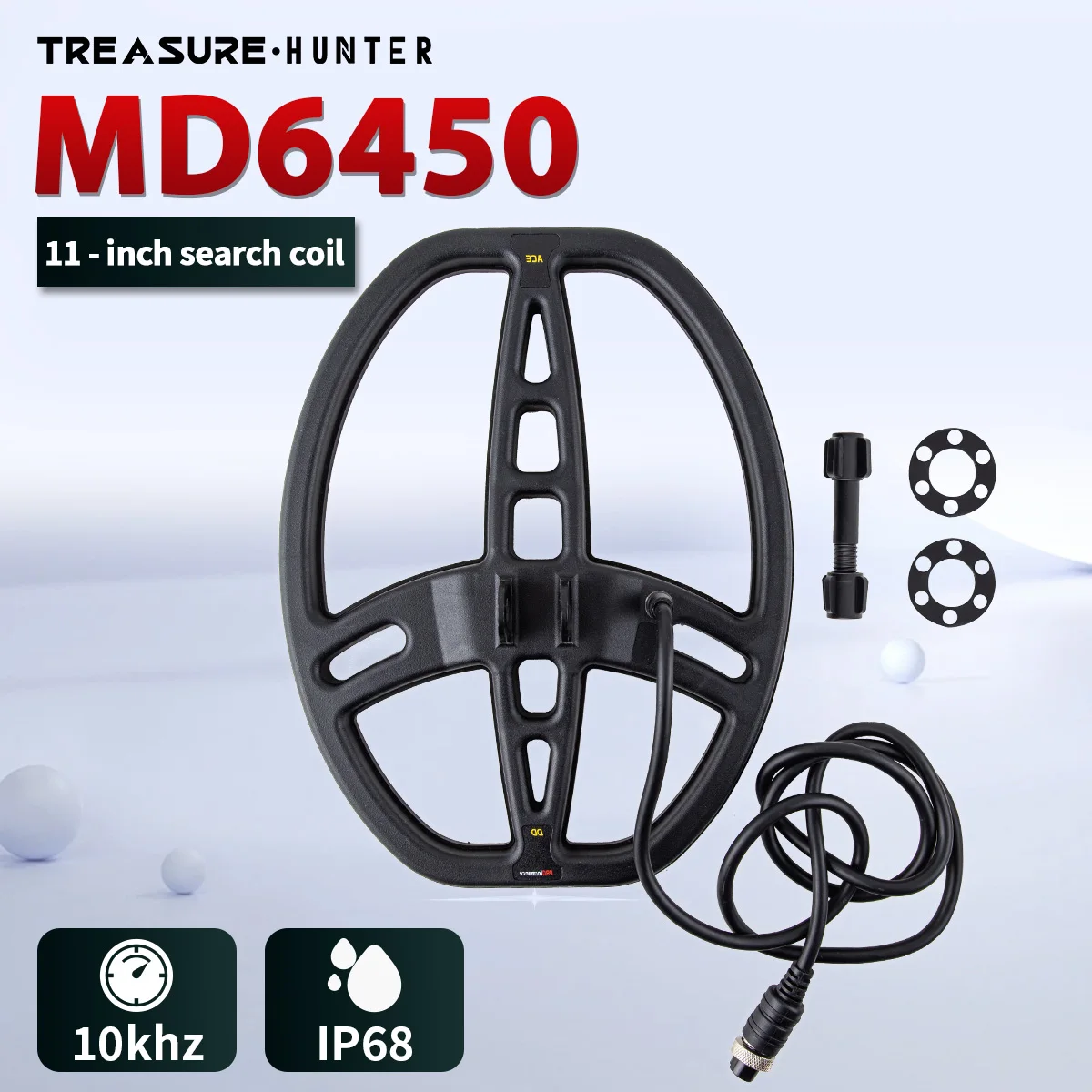 Metal Detector MD6450 Accessories 10khz Waterproof 11