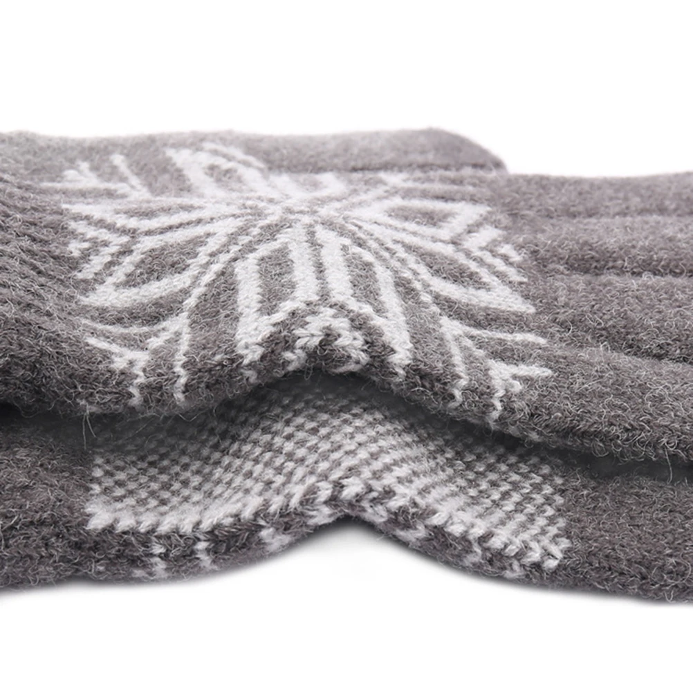 

Full Finger Touchscreen Gloves Soft Knitted Fleece Warm Thicken Men Winter Cycling Gloves Thick Knit Anti Freeze