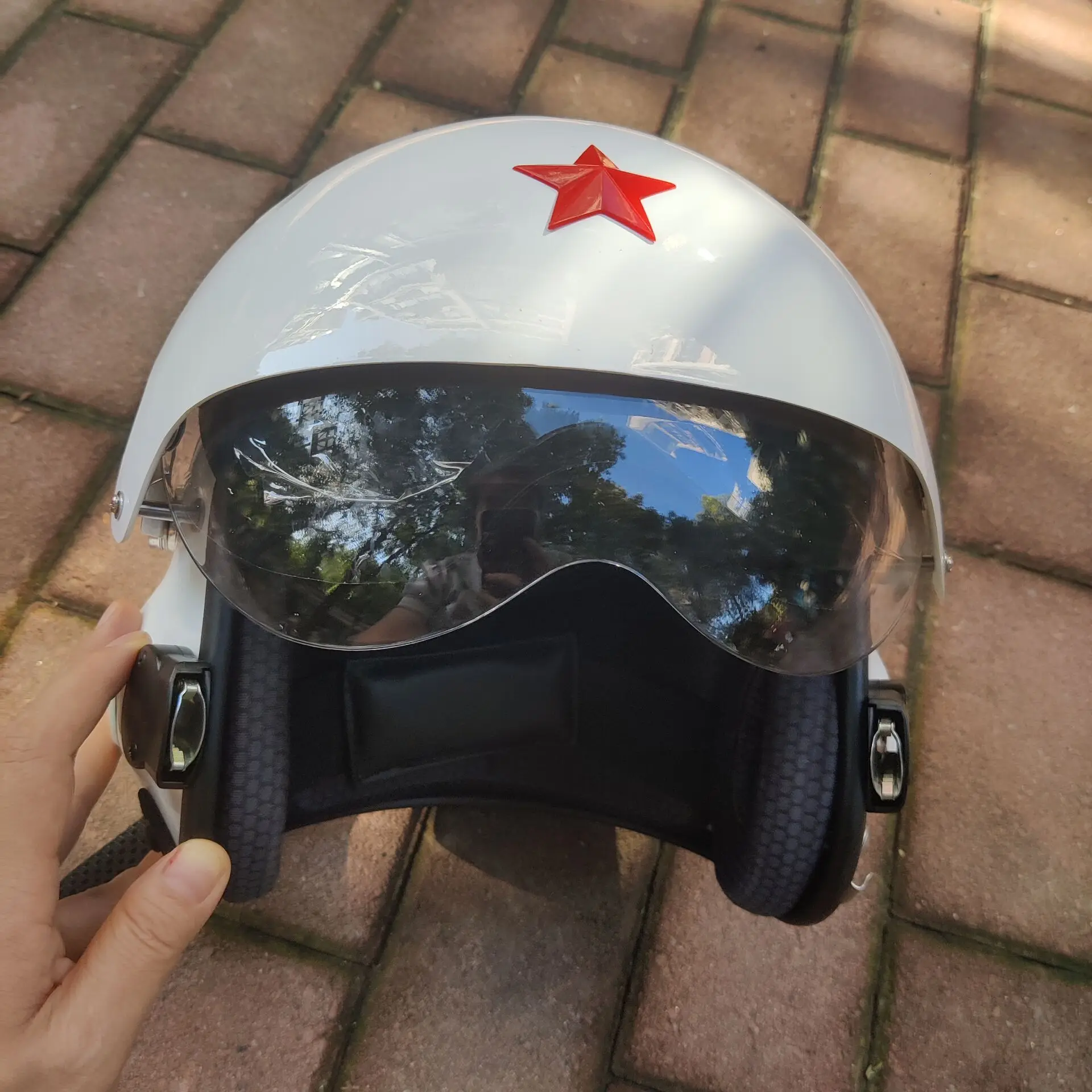 Pilot Helmet Men And Women Universal Personalised Protective Helmet oxygen mask can be installed - AliExpress 18 Pilot Helmet Men And Women Universal Personalised Protective Helmet oxygen mask can be installed - AliExpress 18