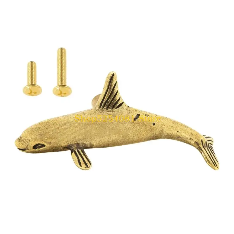 AXYC Ergonomic Dolphin Brasses Handle for Cabinet Door Comfortable Easy Operation