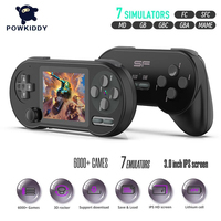 POWKIDDY SF2000 Retro Handheld Game Console Built-in 6000 Games IPS Portable Game Console Player For FC/SFC/MD/GB/GBC/GBA/MAME