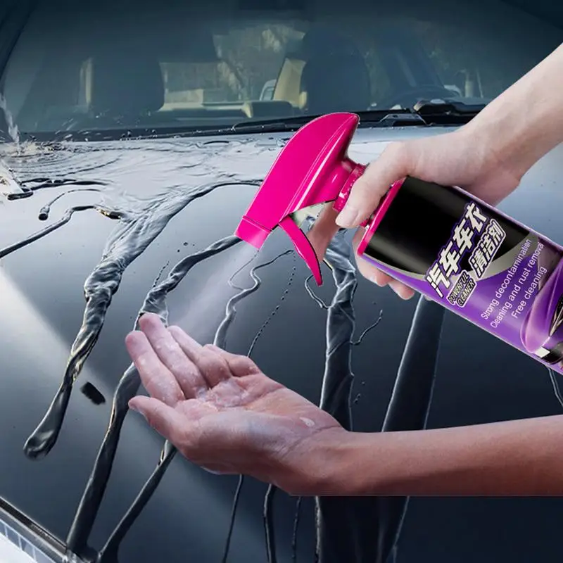 Car Wash Soap Car Wash Spray Powerful Exterior Car Cleaner Waterproof Gentle Car Wash Supplies Car Detail Spray For Stains Dust