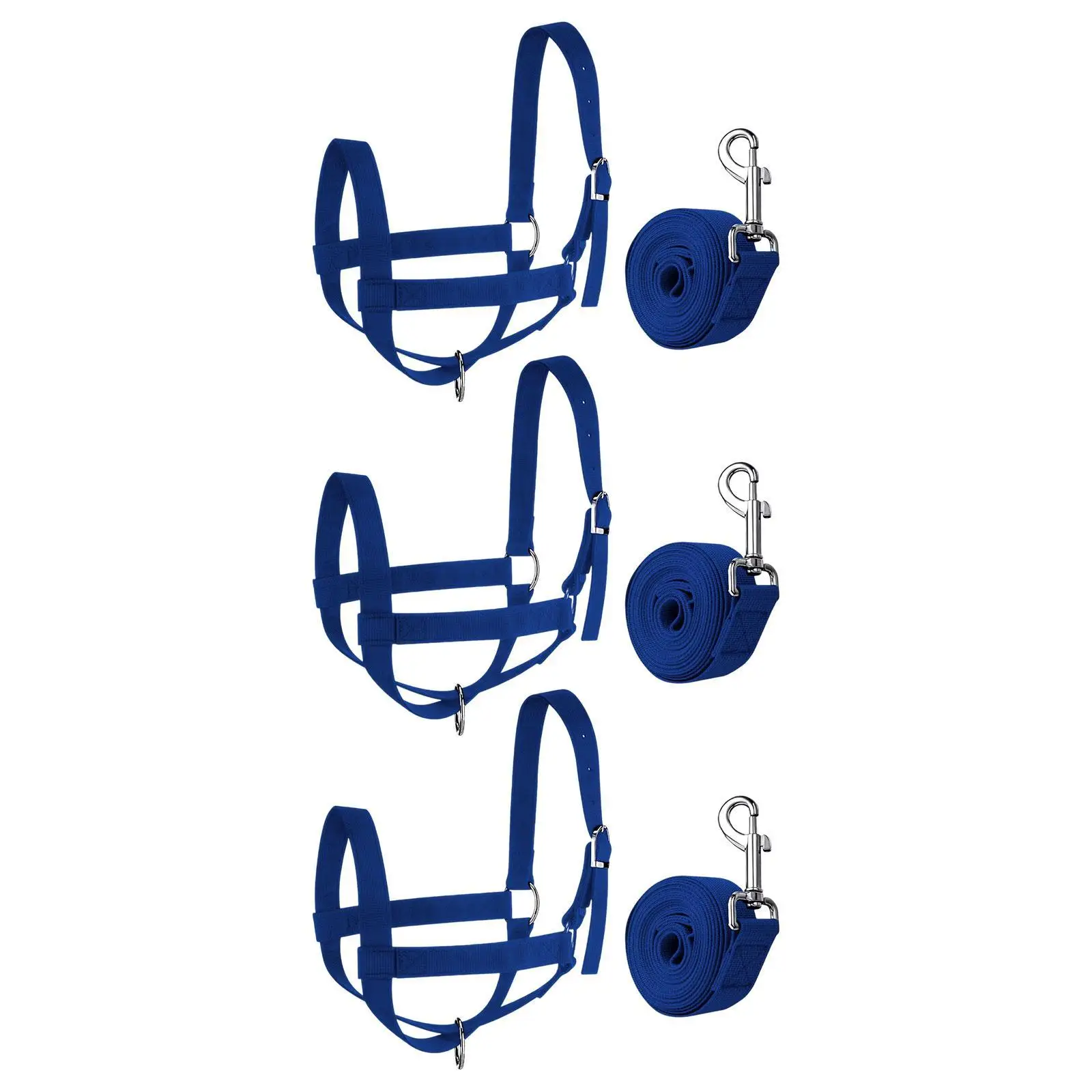 رسن البقرة مع حبل رائد قابل للتعديل من النايلون الاحترافي لرسن العجل لثور تظهر حمار الثور #1