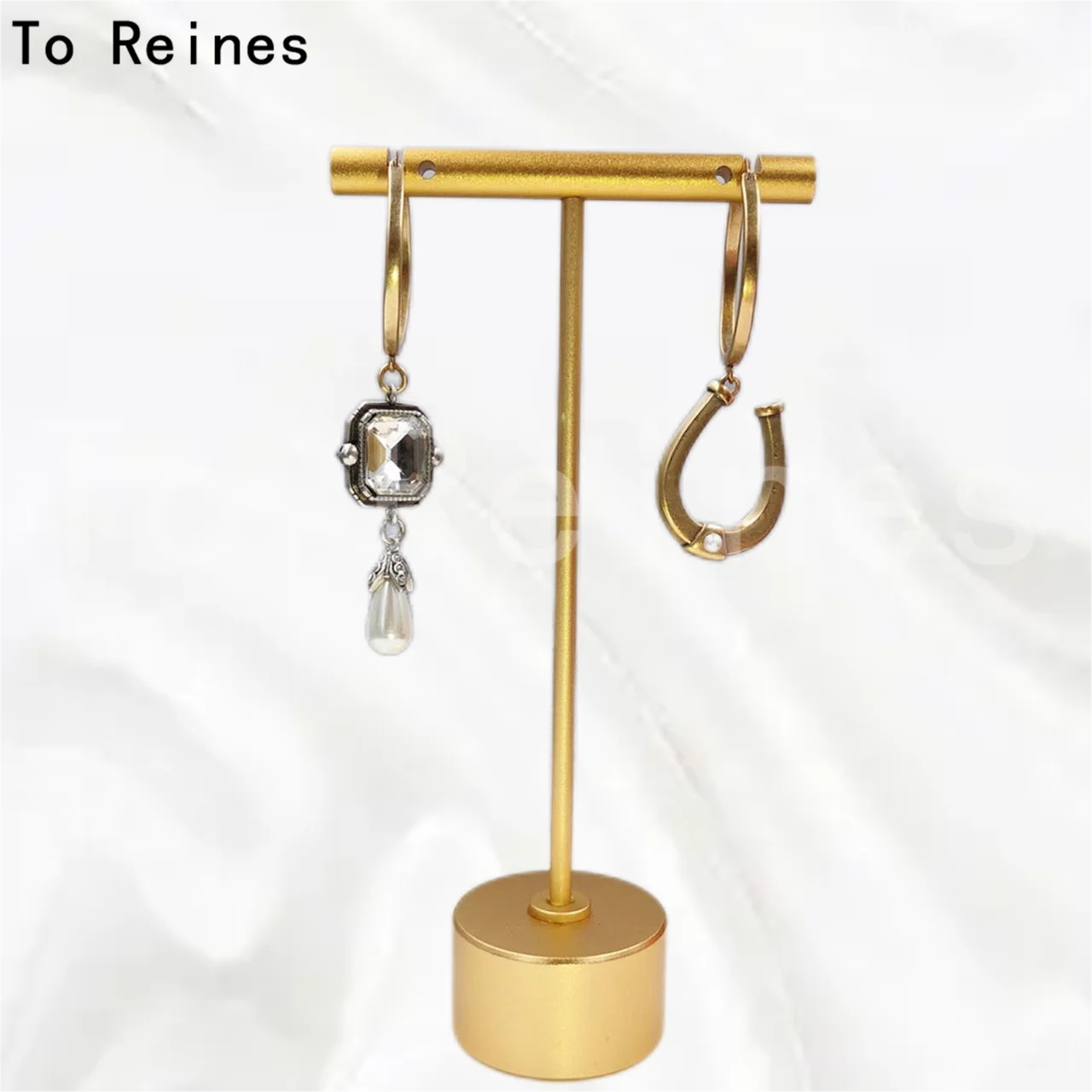 To Reine Vintage Woman Asymmetry Gemstone Earrings Elegant Fashion  Pendientes Jewelry Accessories Earrings For Woman