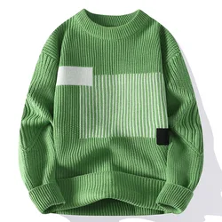 2023 Winter New style Men's high quality thicken Fashion Trend Sweater male Casual wool pullovers Warm Sweaters men size M-3XL